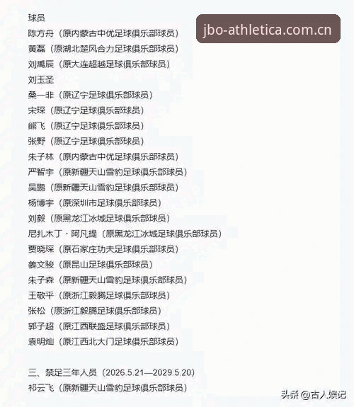 竞博体育iOS版 揭秘足坛反腐风暴背后:65人终身禁足名单引发的行业地震